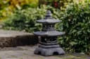 Gartendekoparadies.de Japanische Pagode Steinlaterne Grau Bild 4