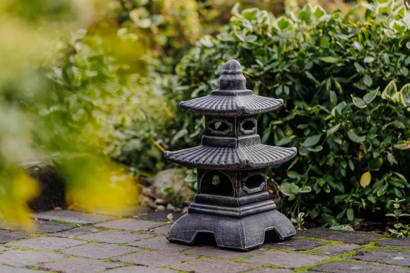 Gartendekoparadies.de Japanische Pagode Steinlaterne Grau - Bild 5