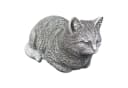 gartendekoparadies.de Gartenfigur Liegende Katze Steinfigur Bild 1