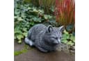 gartendekoparadies.de Gartenfigur Liegende Katze Steinfigur Bild 2