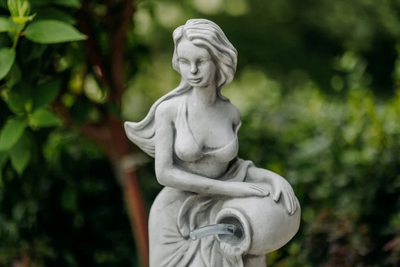 gartendekoparadies.de Gartenfigur Statue Venus optional mit Wasserlauf, Steinfigur, 69 cm, 19 kg, Frostsicher - Bild 5