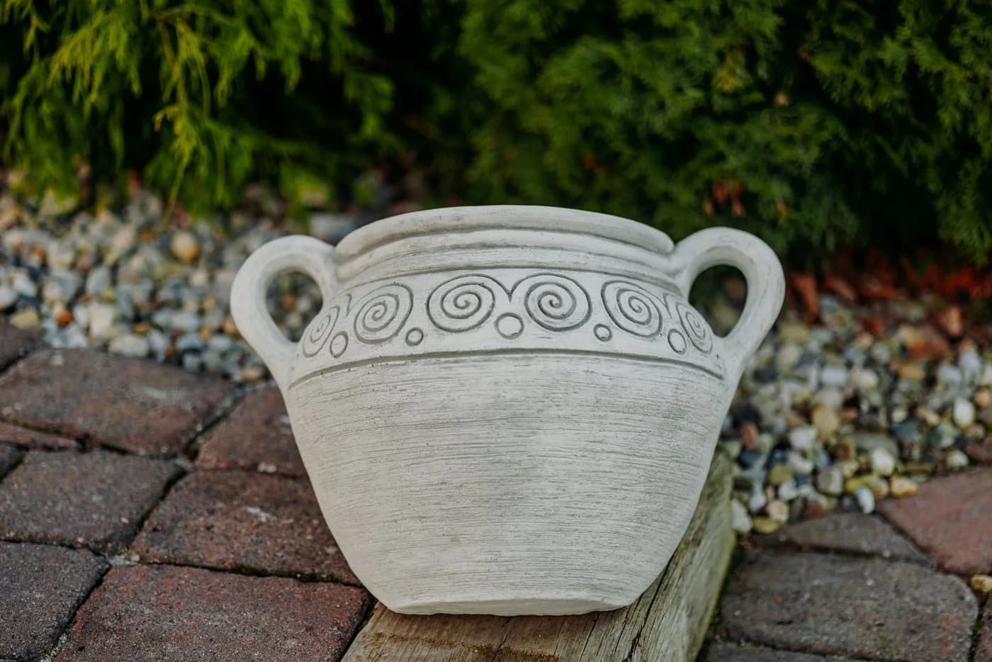 gartendekoparadies.de Pflanzkübel Amphore mit Spiralrelief 30 cm - Bild 4