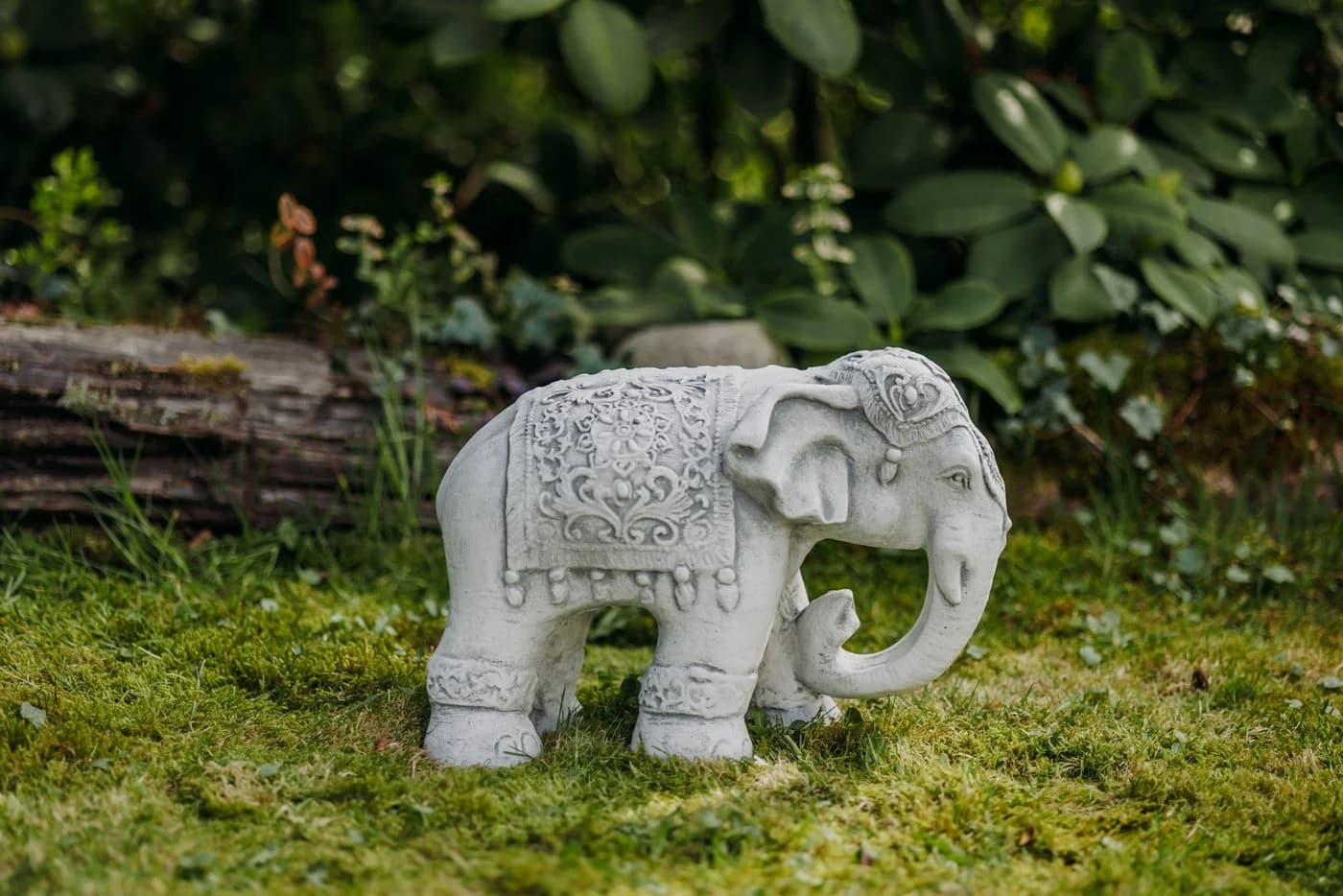 gartendekoparadies.de Gartenfigur Indischer Elefant Steinfigur Grau - Bild 5