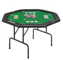 MUWO Klappbarer Pokertisch für 8 Spieler Grün Bild 2