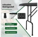 MUWO Klappbarer Pokertisch für 8 Spieler Grün Bild 4