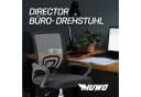 MUWO Drehstuhl Director Rot Ergonomisch Verstellbar Bild 1