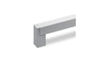 Eleganter Aluminium Möbelgriff in Silber, Eckig Bild 1