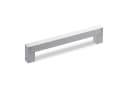 Eleganter Aluminium Möbelgriff in Silber, Eckig Bild 2