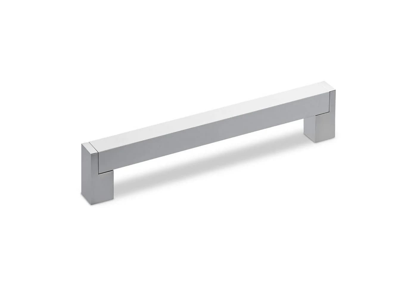 Eleganter Aluminium Möbelgriff in Silber, Eckig - Bild 2