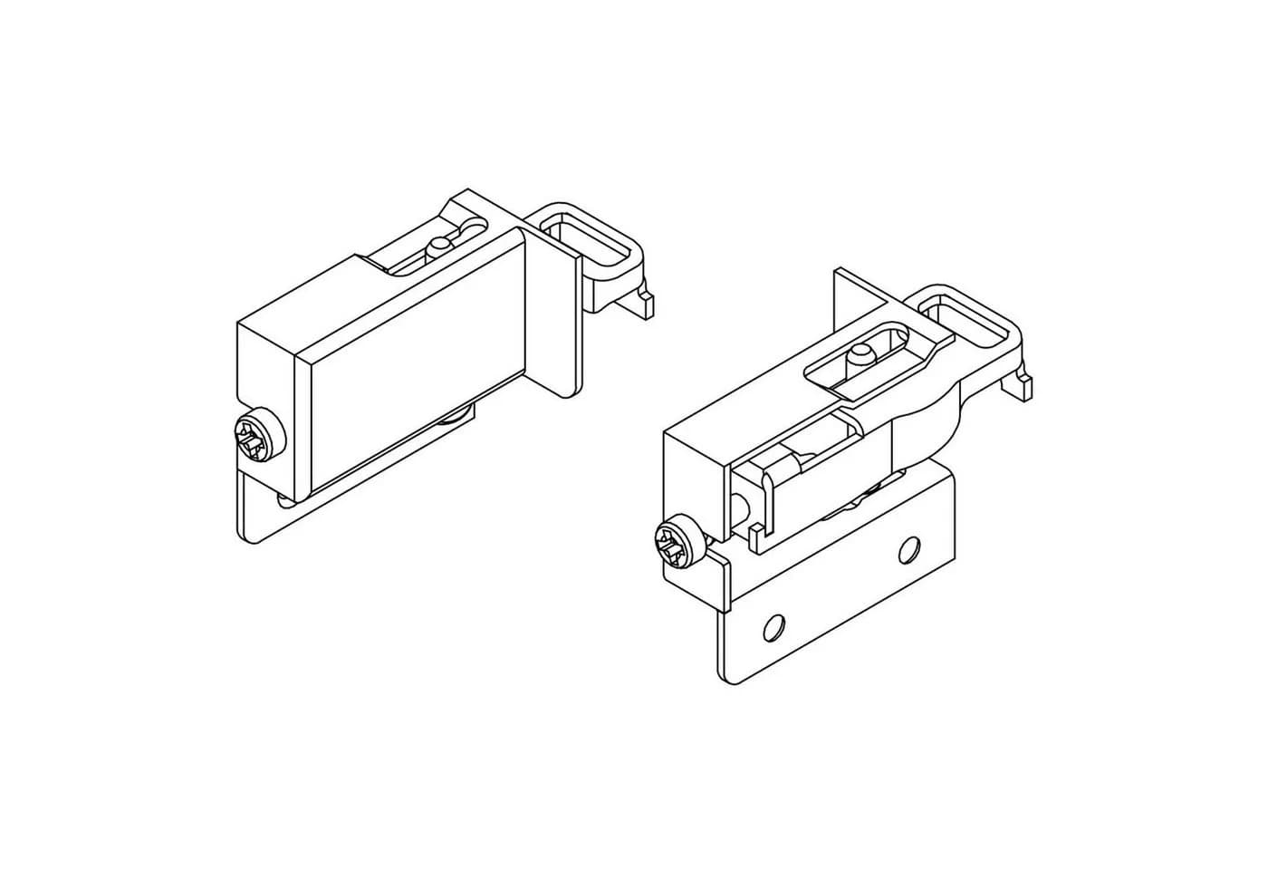 SO-TECH® Schrankaufhänger 200 kg 3D-Verstellung Metallausführung - Bild 3