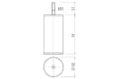 SO-TECH® Möbelfuß 4er Set UNIFORM Ø 50 / H 150 mm Chrom poliert Bild 1