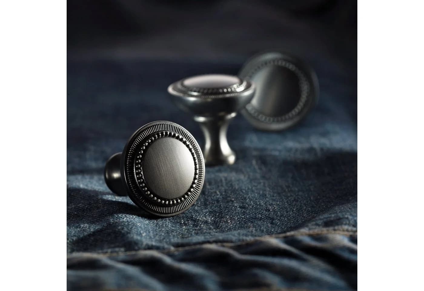 SO-TECH® Möbelknopf NORWIN Schwarz Matt Ø 32 mm