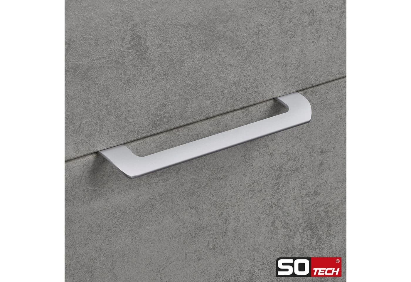 SO-TECH® Möbelgriff LYS 160 mm Bohrlochabstand Chrom matt 2er Set - Bild 3