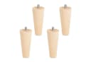 SO-TECH Möbelfuß Buche massiv 4er Set Ø 45/25 mm Höhe 100 mm Bild 2