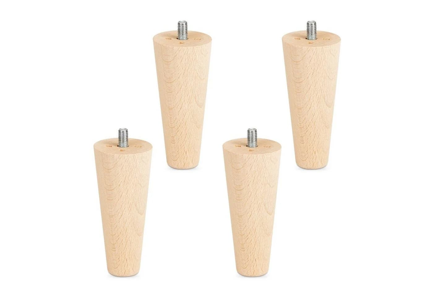 SO-TECH Möbelfuß Buche massiv 4er Set Ø 45/25 mm Höhe 100 mm - Bild 2