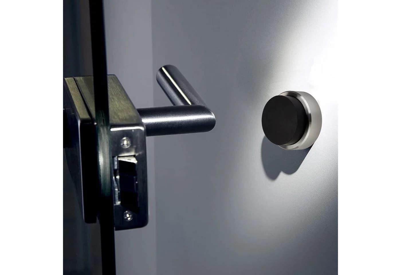 SO-TECH® Wandtürstopper Edelstahl Silber Modern