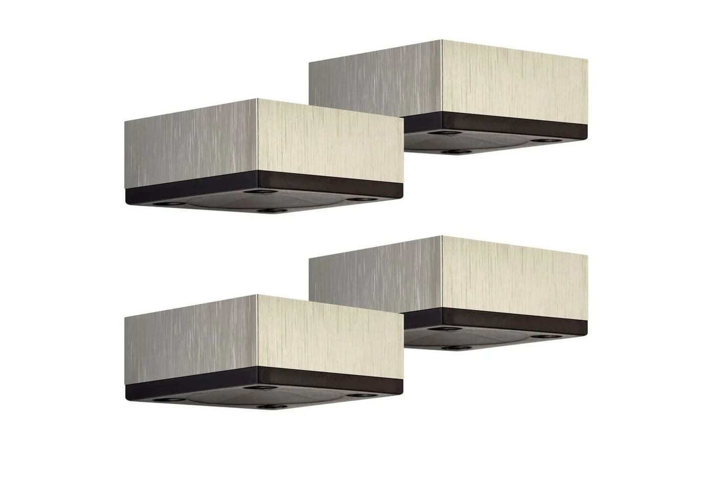 SO-TECH® Möbelfuß 4er Set MOTEL Edelstahloptik Aluminium - Bild 2