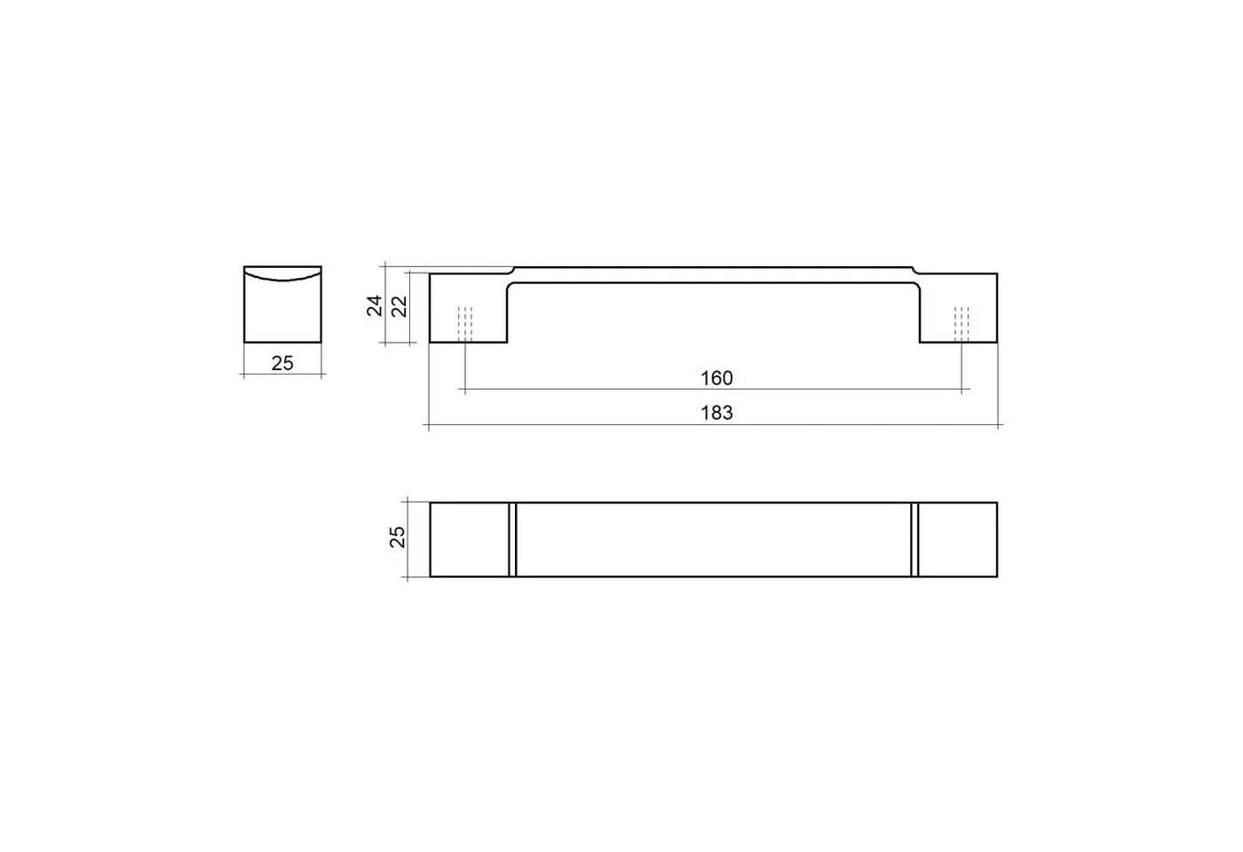 SO-TECH® Möbelgriff Bügelgriff SW106 Edelstahloptik 160 mm - Bild 4