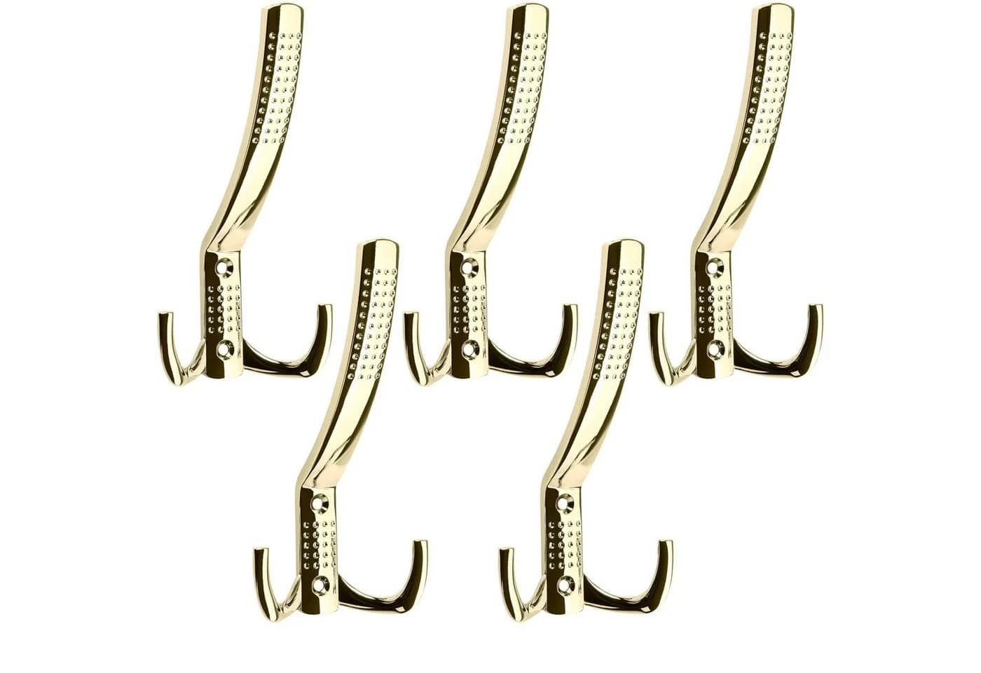 SO-TECH® Garderobenhaken JASMIN 5er Set Messingoptik Metall - Bild 2