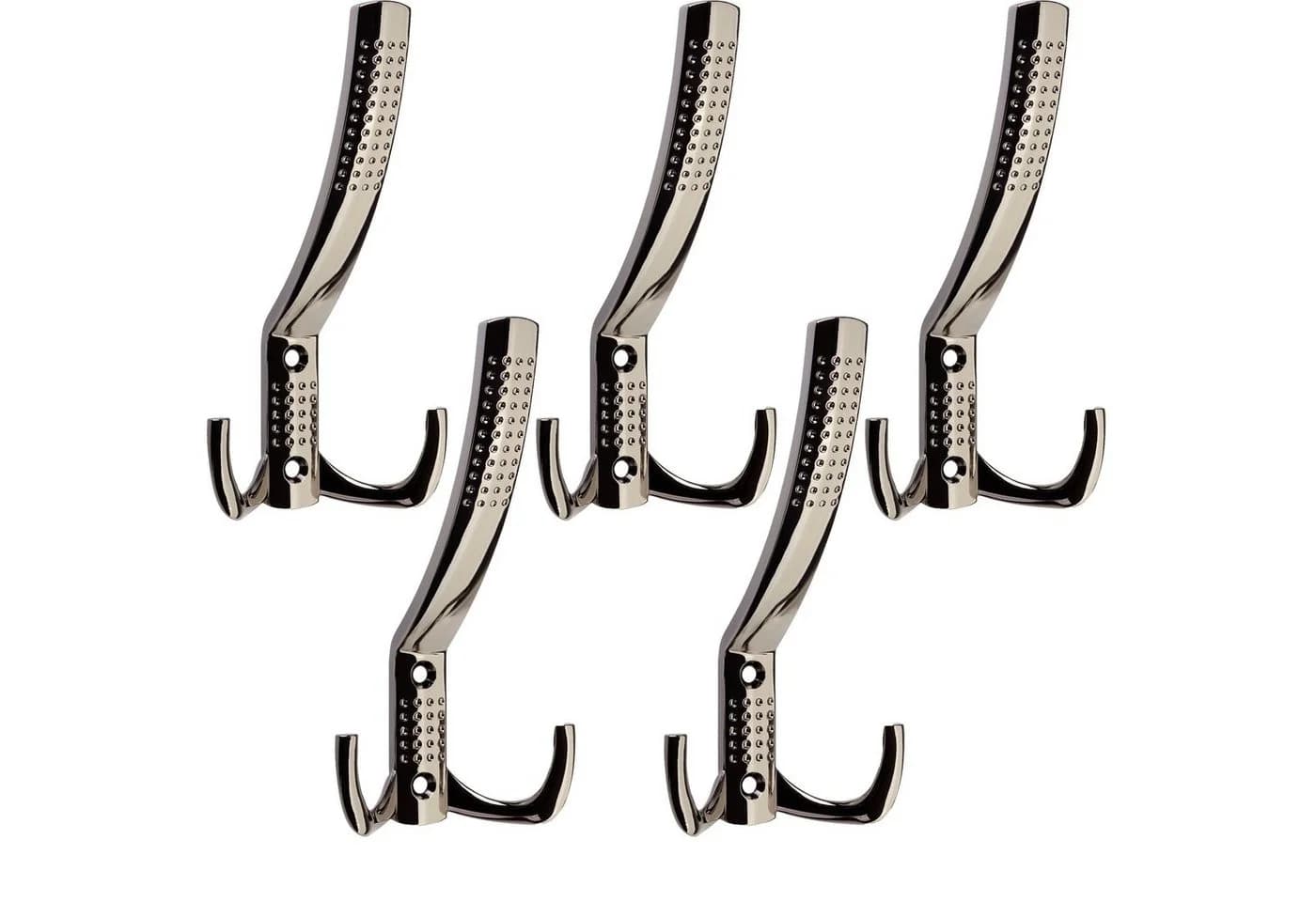SO-TECH® Garderobenhaken JASMIN 5-tlg. Chrom Dunkel Metall - Bild 2