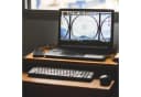 Tastaturauszug aus Stahl, modern, schwarz, 400x55-90 cm Bild 3