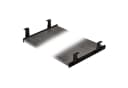 Tastaturauszug aus Stahl, modern, schwarz, 400x55-90 cm Bild 4