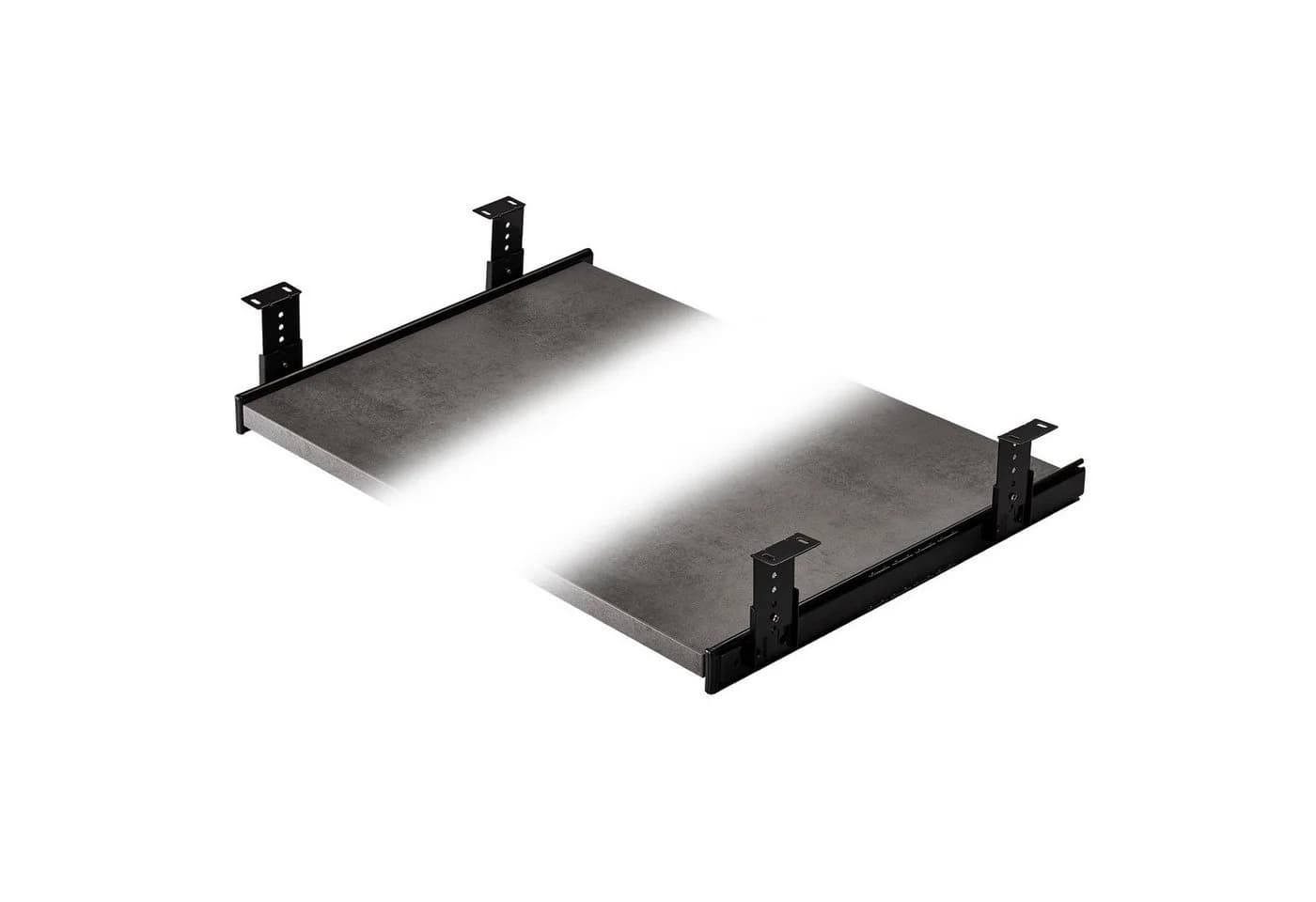 Tastaturauszug aus Stahl, modern, schwarz, 400x55-90 cm - Bild 4
