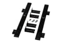 Tastaturauszug aus Stahl, modern, schwarz, 400x55-90 cm Bild 5