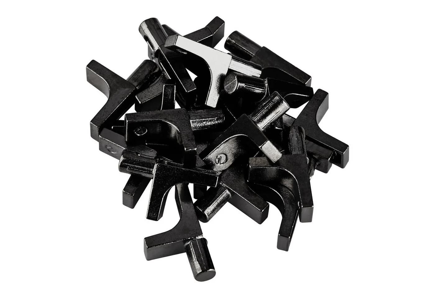 SO-TECH® Wandregalhalter K-Line 20-tlg. Schwarz für 5 mm Bohrloch - Bild 2