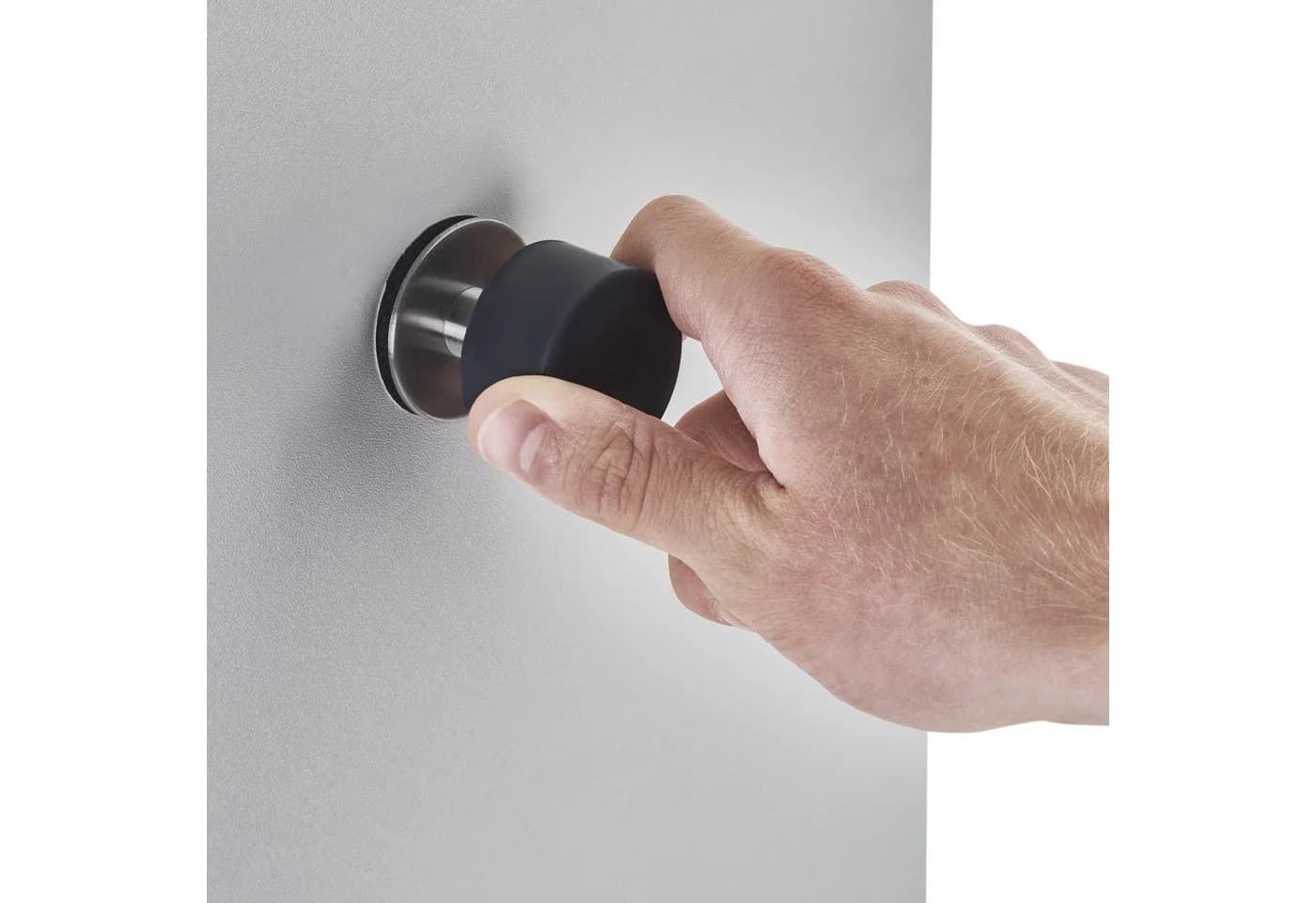 SO-TECH® Wandtürstopper HEKTOR Schwarz Edelstahl Selbstklebend - Bild 5