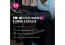 Sallys Topfhandschuhe Backhandschuhe, lange Baumwollmanschetten bis 230 °C, Zweifach vernäht, Für Rechts- und Linkshänder geeignet Bild 3