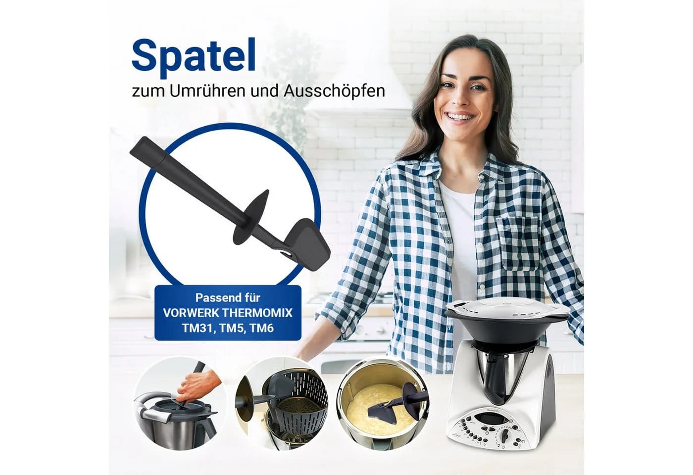 VIOKS Teigspachtel Ersatz für Vorwerk Thermomix TM31
