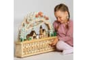 SIKORA Schwibbogen LB80 Winterdorf Adventskalender XXL LED 24 Schubkästchen Bild 4