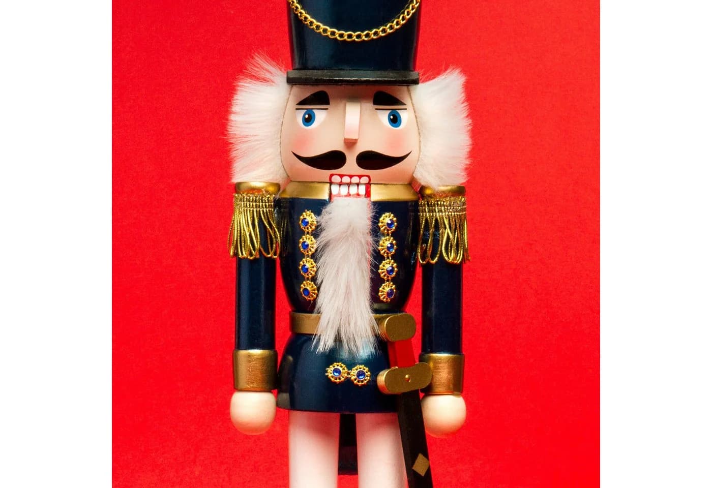 SIKORA Weihnachtsfigur NK-I Deko Nussknacker Figur aus Holz blau - Bild 5