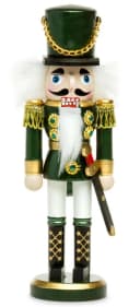 SIKORA Weihnachtsfigur NK-I Deko Nussknacker Figur aus Holz Grün Bild 2