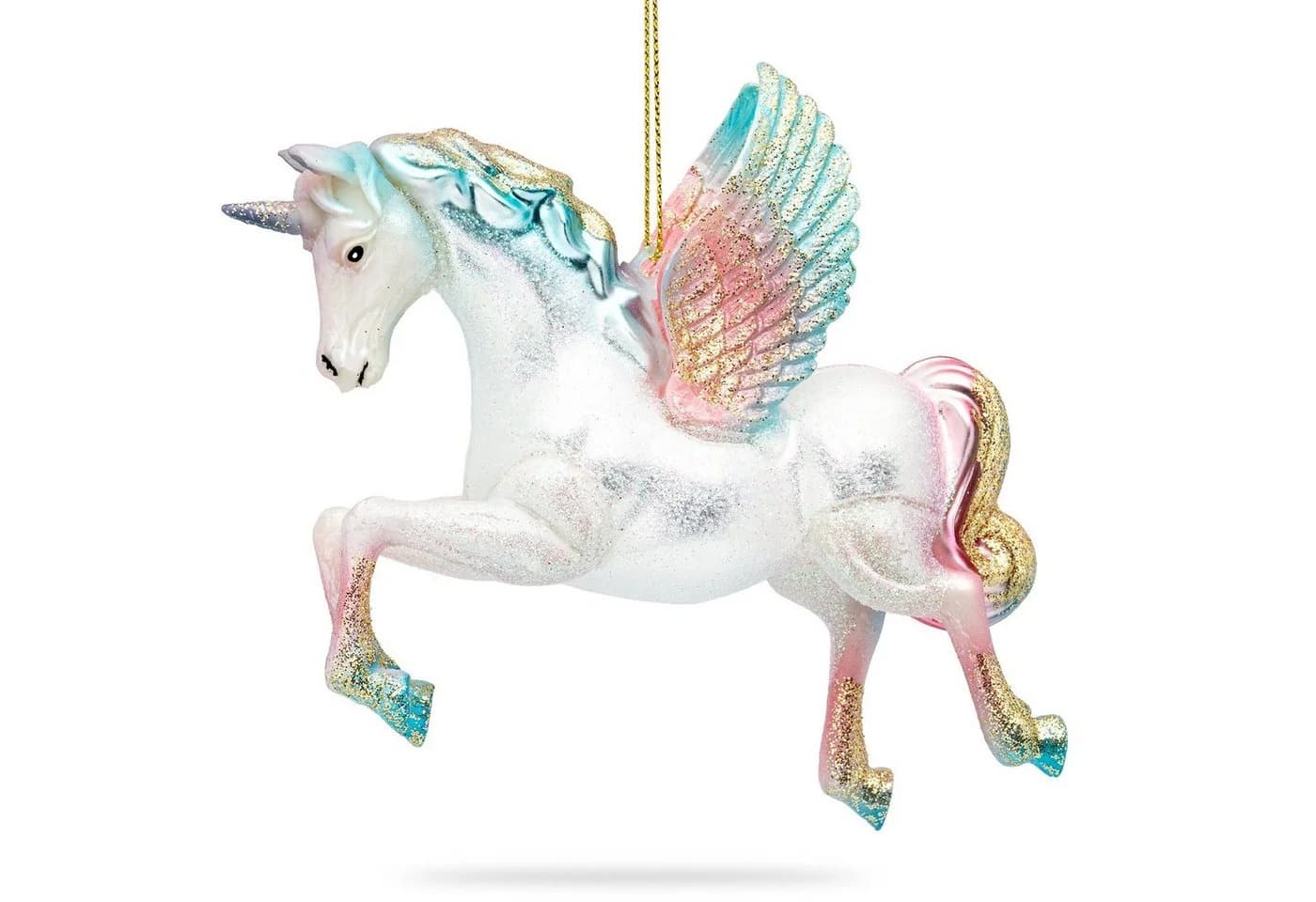 SIKORA Christbaumschmuck Einhorn besondere Weihnachtskugel Glas Anhänger – BS462 - Bild 2
