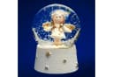SIKORA Schneekugel SK05 Engel Weiss Gold 45mm Bild 1