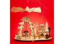 SIKORA Weihnachtspyramide 2-in-1 Räucherfigur Backstube Backofen Pyramide Deko Bild 1