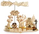 SIKORA Weihnachtspyramide 2-in-1 Räucherfigur Backstube Backofen Pyramide Deko Bild 2