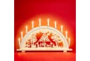 SIKORA Schwibbogen LB57-10 XL Lichterbogen Motiv Waldhaus mit 10 Kerzen Bild 1