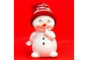 SIKORA Schneemann Figur 2er Set mit Strickmützen Bild 4