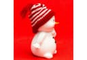 SIKORA Schneemann Figur 2er Set mit Strickmützen Bild 5