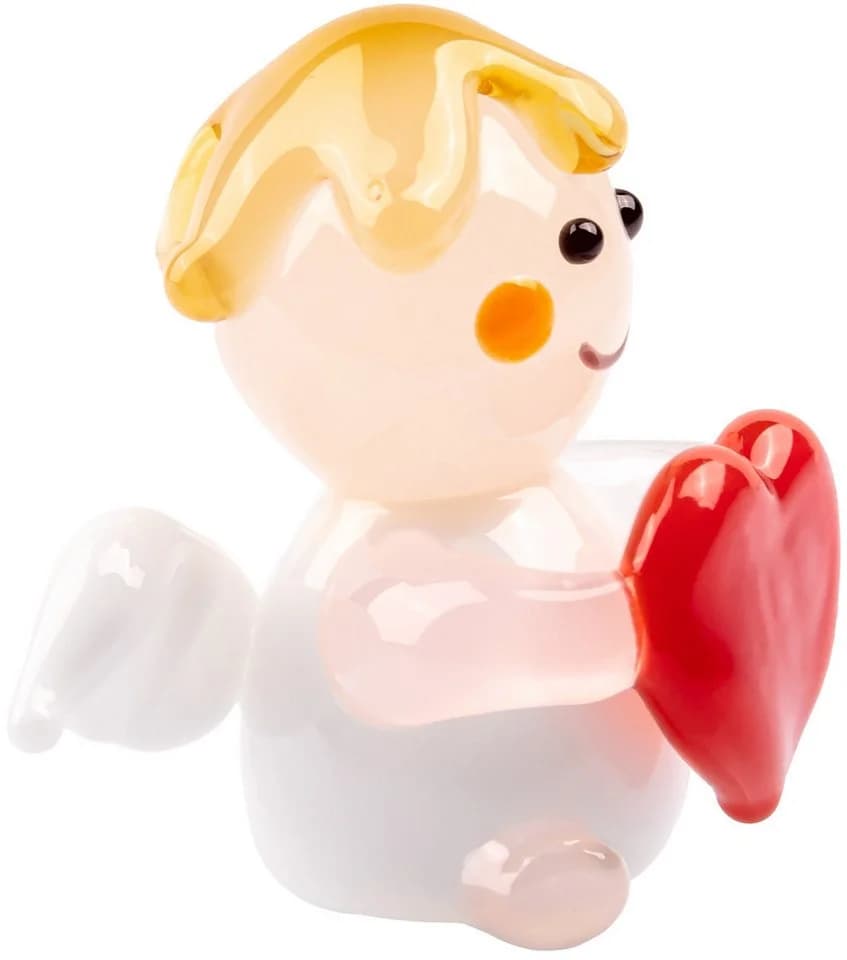 SIKORA Mini Glasfigur Engel mit Herz 1,4 cm - Bild 3