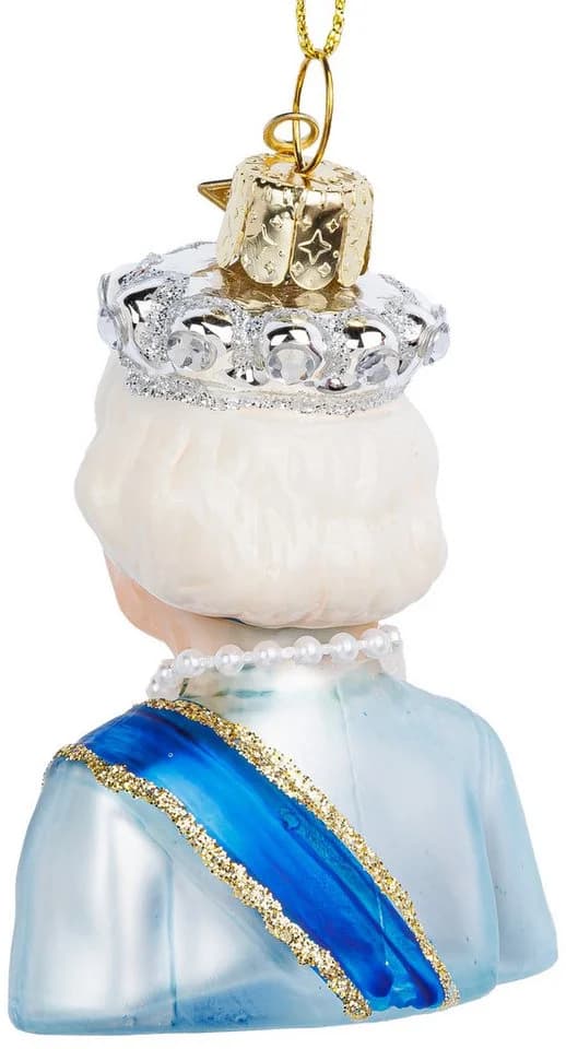 SIKORA Christbaumschmuck Queen Elizabeth besondere Weihnachtskugel Glas Anhänger – BS011 - Bild 3