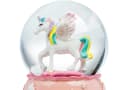 SIKORA Schneekugel SK45 Mittelgroße Glas Schneekugel Einhorn Regenbogenfarben Bild 3