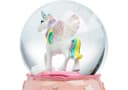 SIKORA Schneekugel SK45 Mittelgroße Glas Schneekugel Einhorn Regenbogenfarben Bild 4