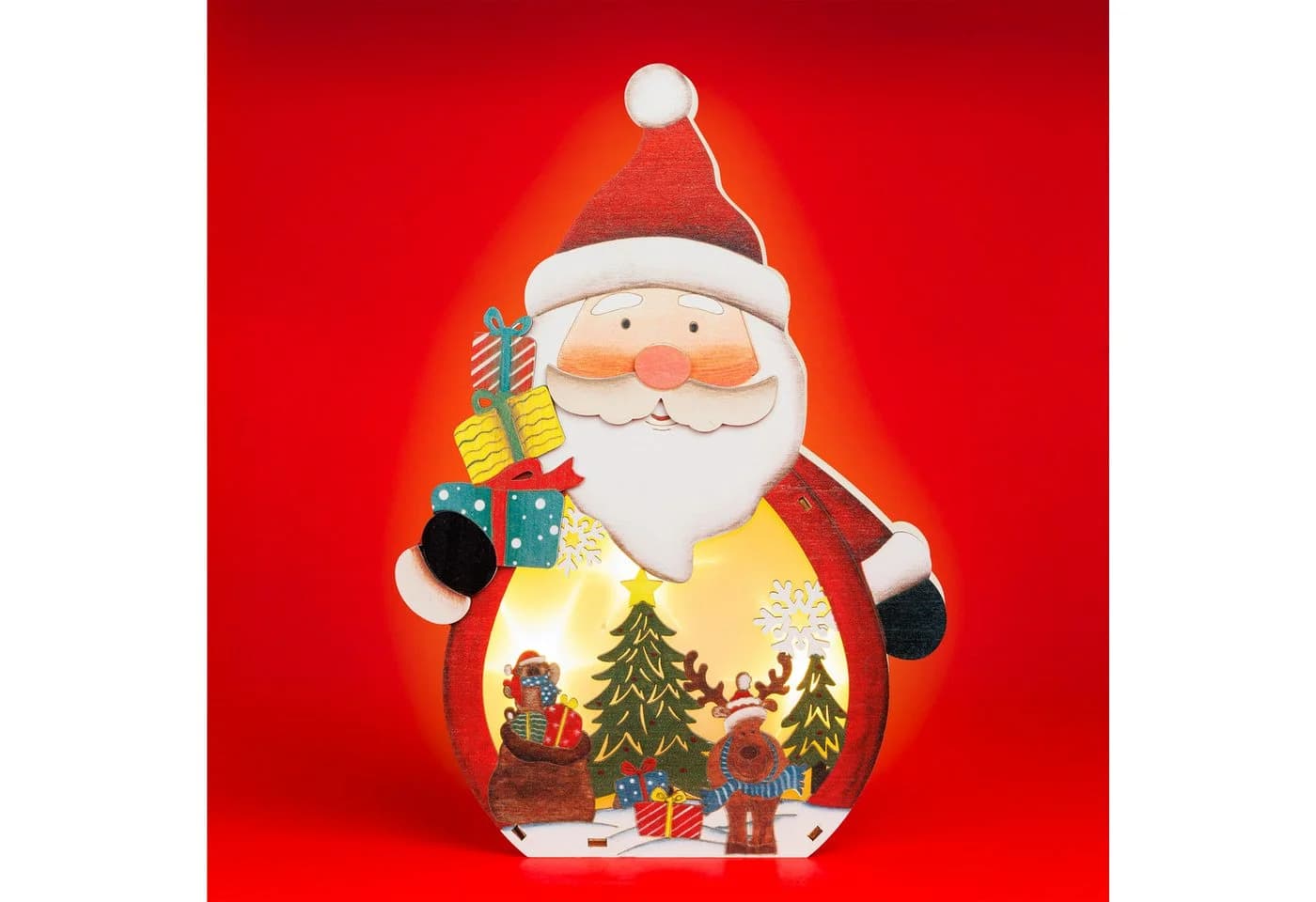 SIKORA Weihnachtsfigur DK01 LED Holz Dekofigur
