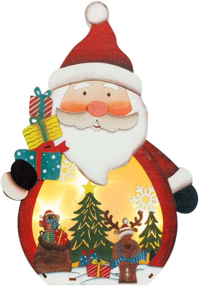SIKORA Weihnachtsfigur DK01 LED Holz Dekofigur - Bild 2