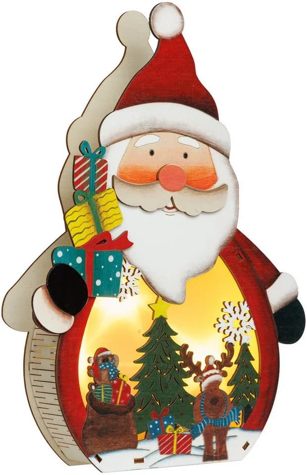 SIKORA Weihnachtsfigur DK01 LED Holz Dekofigur - Bild 3