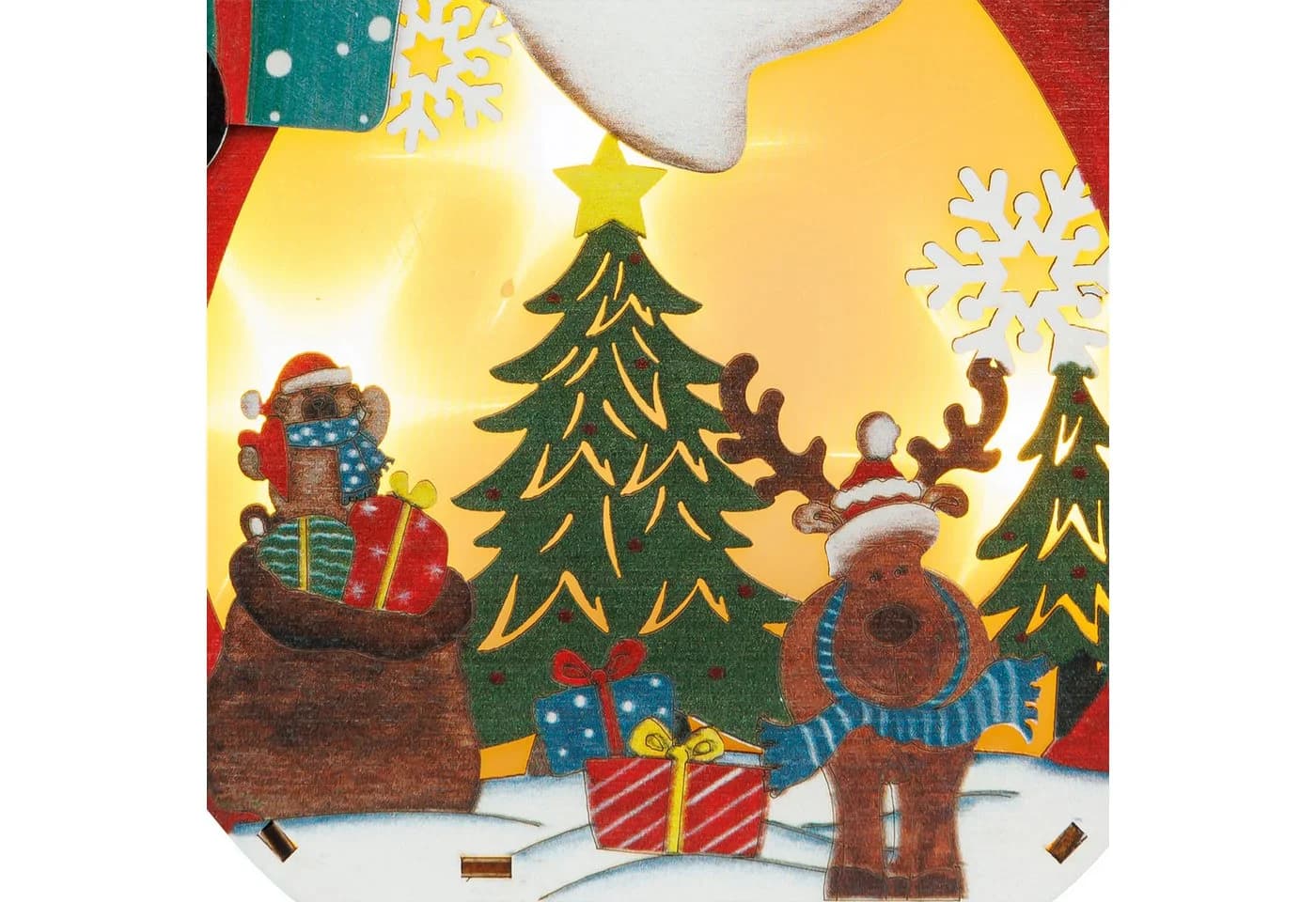 SIKORA Weihnachtsfigur DK01 LED Holz Dekofigur - Bild 4